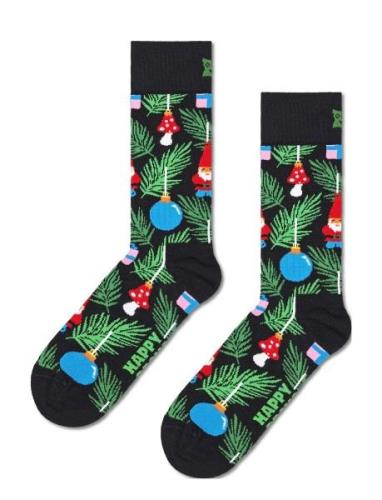 Christmas Tree Decoration Sock Lingerie Socks Regular Socks Black Happ...