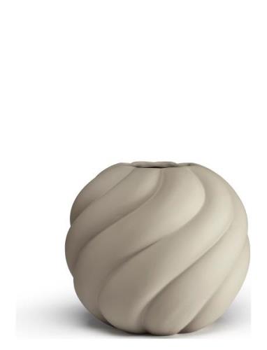 Twist Ball Vase 20Cm Sand Home Decoration Vases Big Vases Beige Cooee ...