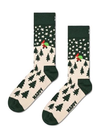 Santa On The Way Sock Underwear Socks Regular Socks Green Happy Socks