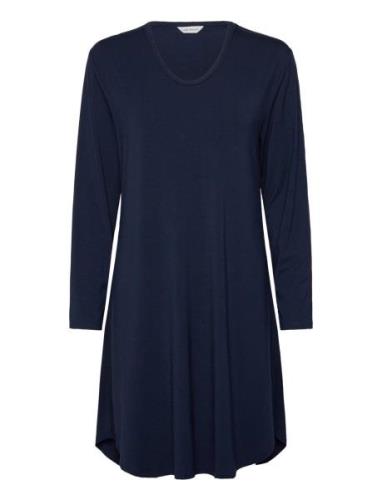 Bamboo Long Sleeve Nightdress Yöpaita Navy Lady Avenue