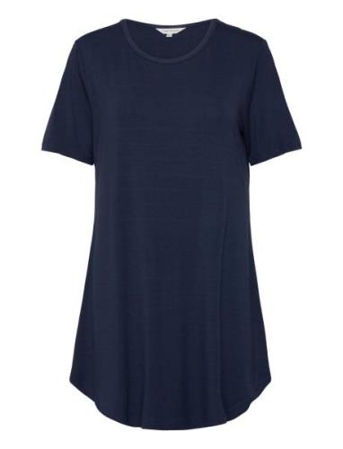 Bamboo Bigshirt Yöpaita Navy Lady Avenue