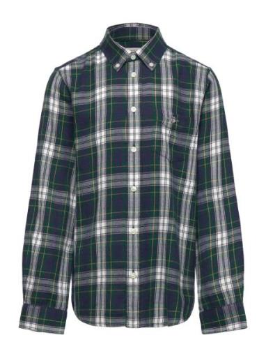 Checked Flannel Bd Shirt Tops Shirts Long-sleeved Shirts Navy GANT