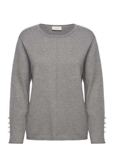 Fqclaura-Pullover Tops Knitwear Jumpers Grey FREE/QUENT