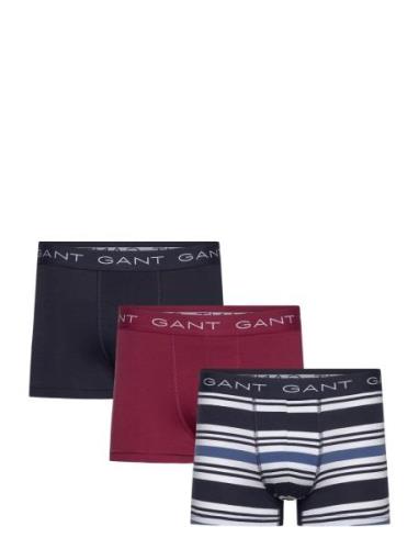 Multistripe Trunk 3-Pack Bokserit Navy GANT