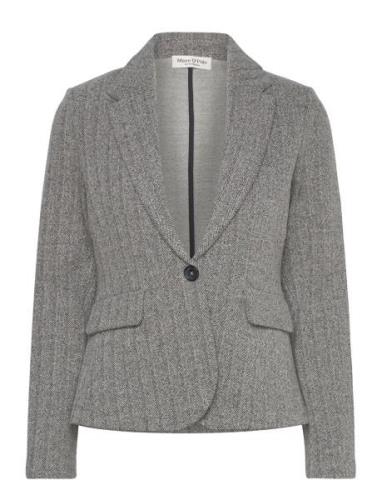 Jersey Blazer Blazers Single Breasted Blazers Grey Marc O'Polo