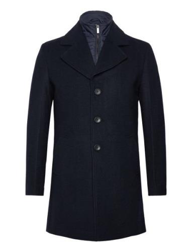 Bs Portmore Slim Fit Coat Villakangastakki Pitkä Takki Navy Bruun & St...