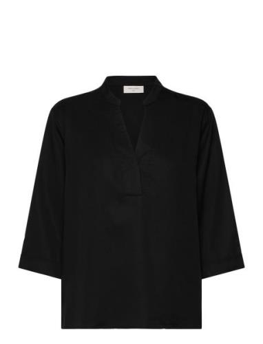 Fqnille-Blouse Tops Blouses Long-sleeved Black FREE/QUENT