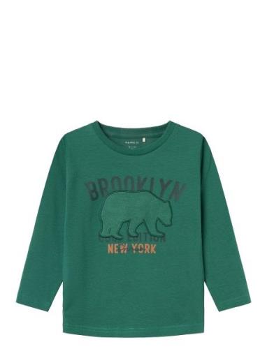 Nmmlasso Ls Top Tops T-shirts Long-sleeved T-shirts Green Name It