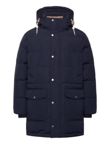 Heavy Down Mid Length Jacket Parka Takki Navy GANT