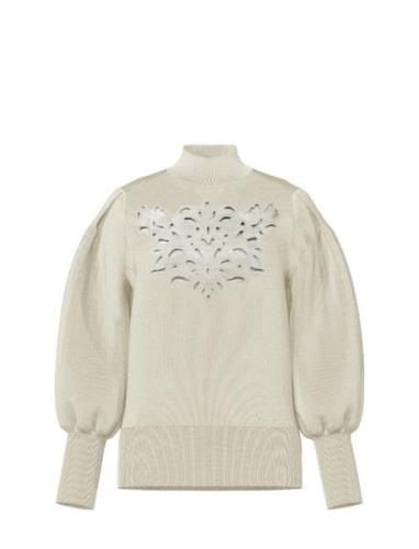 Yasfiraz Ls Knit Pullover S. Tops Knitwear Jumpers Cream YAS