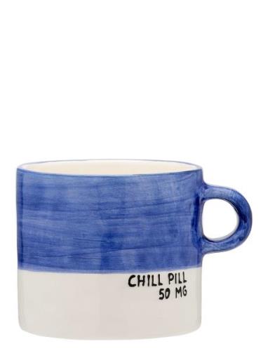 Chill Pill Mug Home Tableware Cups & Mugs Coffee Cups Blue Anna + Nina