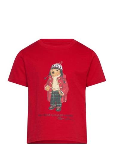 Polo Bear Cotton Jersey Tee Tops T-shirts Short-sleeved Red Ralph Laur...