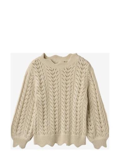 Nova Pullover Tops Knitwear Pullovers Cream Fliink