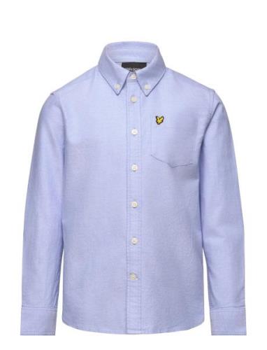 Oxford Shirt Tops Shirts Long-sleeved Shirts Blue Lyle & Scott