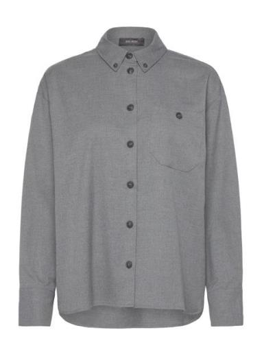 Mmsofie Caia Shirt Tops Shirts Long-sleeved Grey MOS MOSH