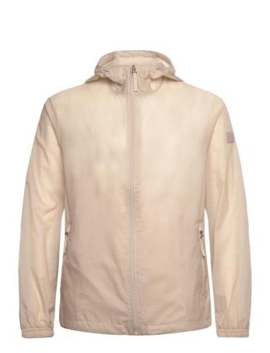 Packable Lightweight Windbreaker Ohut Takki Cream GANT