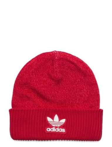 Adicolor Cuff Knit Beanie Accessories Headwear Beanies Red Adidas Orig...