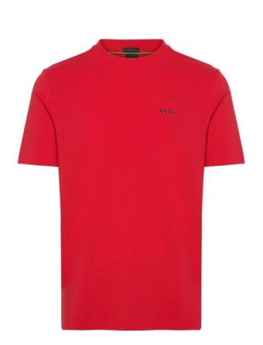 Tee Sport T-shirts Short-sleeved Red BOSS