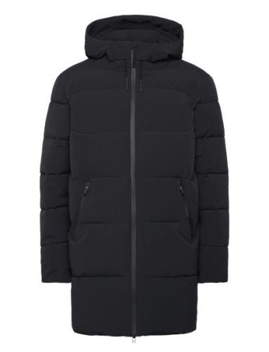 Wbjoseph Tech Long Jacket Villakangastakki Pitkä Takki Black Woodbird