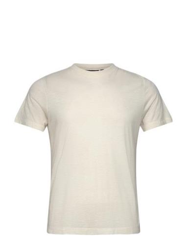 Stephanie Wool Blend Tee Tops T-shirts & Tops Short-sleeved Beige Lexi...