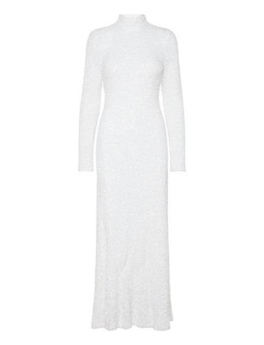 Donna Sequin Maxi Dress Maksimekko Juhlamekko White Twist & Tango