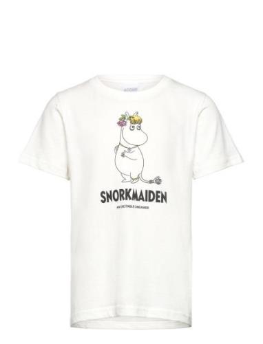 Character Snorkm T-Shirt Tops T-shirts Short-sleeved White MUMIN