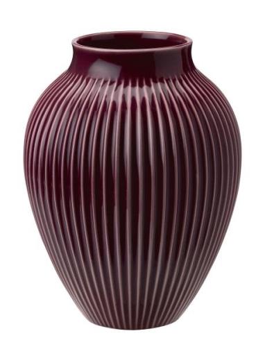 Knabstrup Vase H 20 Cm Ripple Berry Home Decoration Vases Big Vases Pi...