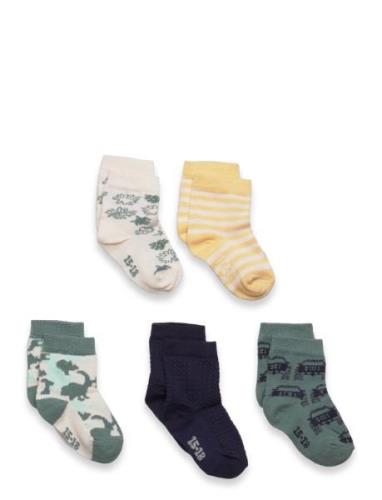 Socks W. Pattern Sukat Green Minymo