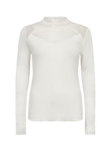 Sc-Ryan Tops Blouses Long-sleeved Cream Soyaconcept