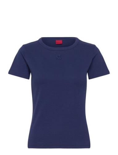 Deloris Tops T-shirts & Tops Short-sleeved Navy HUGO