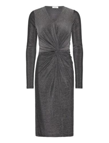 Rwnora Ls Dress Polvipituinen Mekko Grey Rosemunde