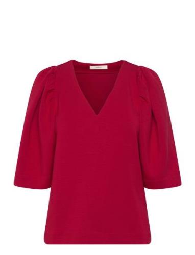 Becentiw Blouse Tops Blouses Long-sleeved Red InWear