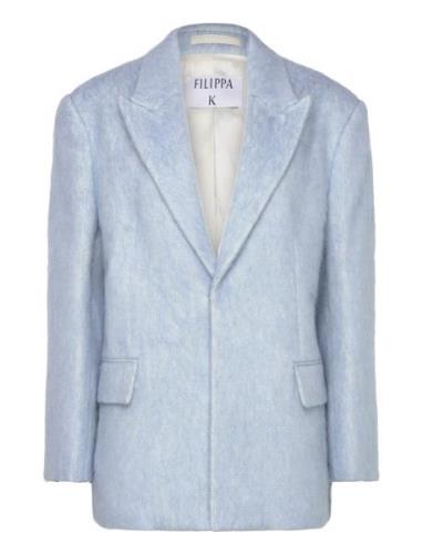 Textured Blazer Blazers Single Breasted Blazers Blue Filippa K