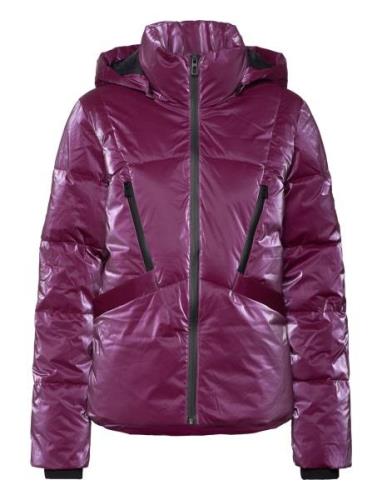 Padded Flam Vuorillinen Takki Topattu Takki Purple Desigual