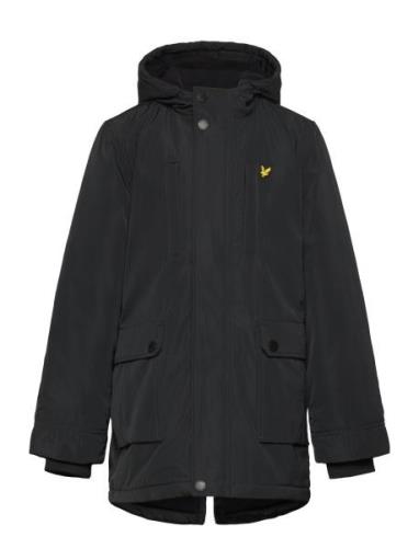 Fleece Lined Padded Coat Toppatakki Black Lyle & Scott