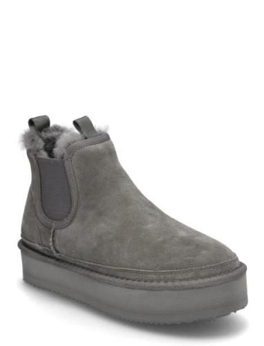 Rhbolina Chelsea Plateau Boot Shoes Chelsea Boots Grey Rosemunde