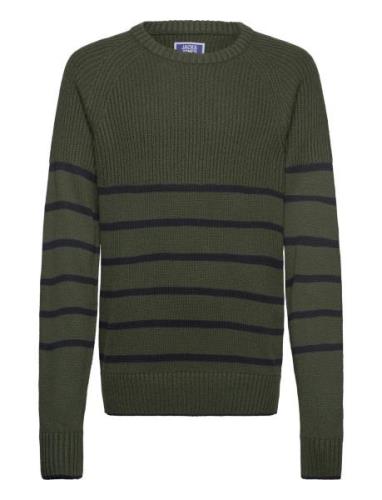 Jjpannel Knit Crew Neck Aw24 Jnr Tops Knitwear Pullovers Green Jack & ...