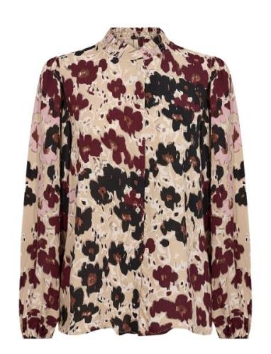 Sc-Irena Tops Shirts Long-sleeved Multi/patterned Soyaconcept