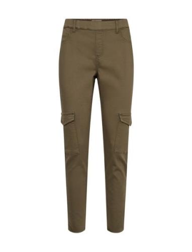 Sc-Nadira Bottoms Trousers Cargo Pants Khaki Green Soyaconcept