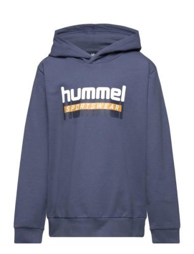 Hmltukas Hoodie Tops Sweat-shirts & Hoodies Hoodies Blue Hummel