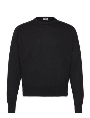 Inside-Out Sweater Tops Knitwear Round Necks Black Filippa K