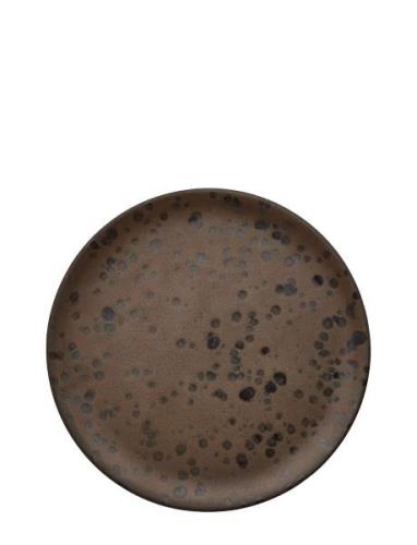 Raw Nordic Brown - Dess. Plate Brown Spotted 1 Pcs 20 Cm. Home Tablewa...