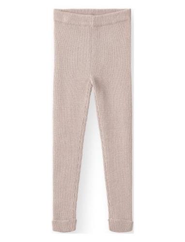 Benna Rib Leggin Bottoms Leggings Pink Fliink