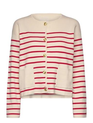 Elodiepw Ca Tops Knitwear Cardigans Cream Part Two