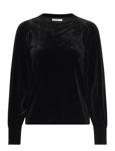 Oriellaiw Blouse Tops Blouses Long-sleeved Black InWear