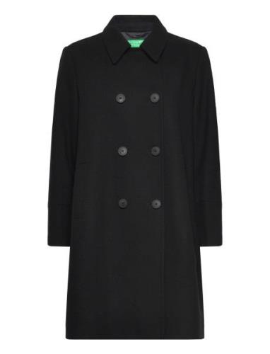 Coat Villakangastakki Pitkä Takki Black United Colors Of Benetton