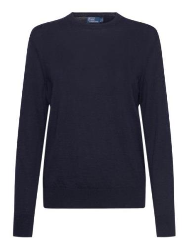 Wool Crewneck Sweater Tops Knitwear Jumpers Navy Polo Ralph Lauren