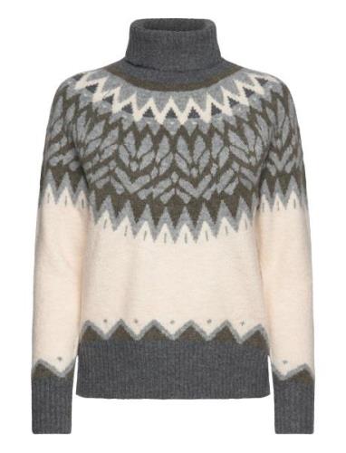 Fqmerla-Pullover Tops Knitwear Turtleneck Grey FREE/QUENT