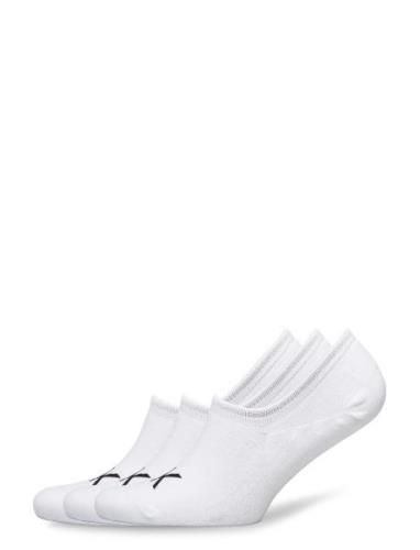 Ck Men Footie High Cut 3P Logo Nilkkasukat Lyhytvartiset Sukat White C...