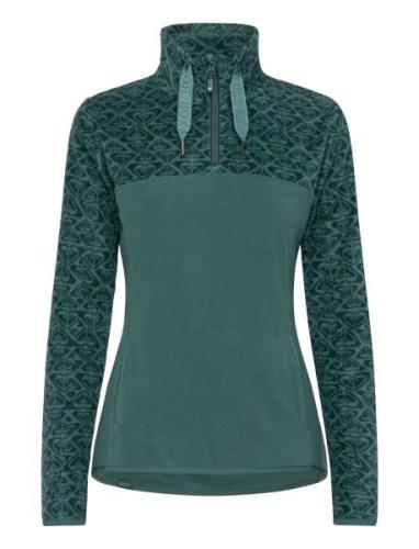 Sayna Half Zip Tops Knitwear Jumpers Green Roxy